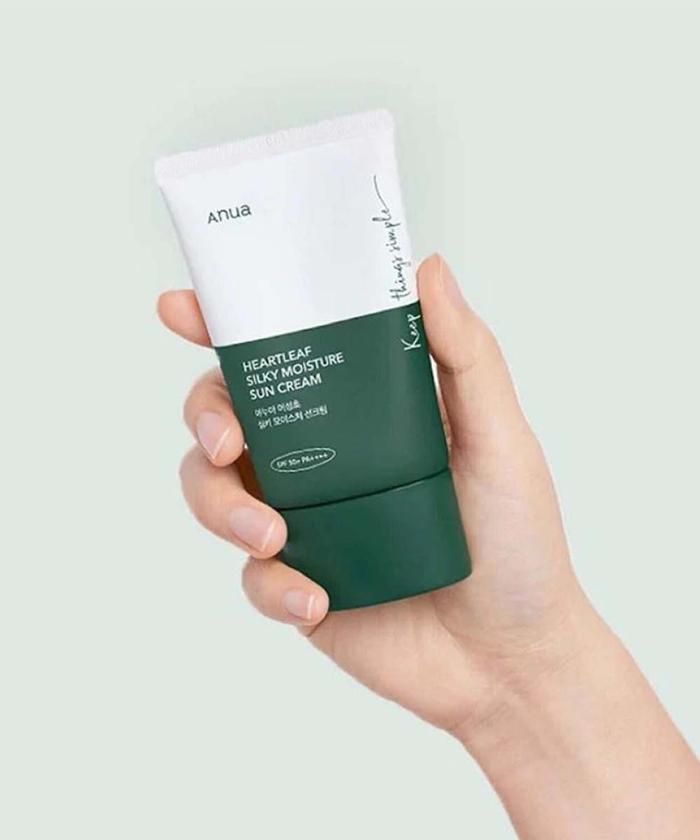Anua – Heartleaf Silky Moisture Sun Cream (SPF50+)