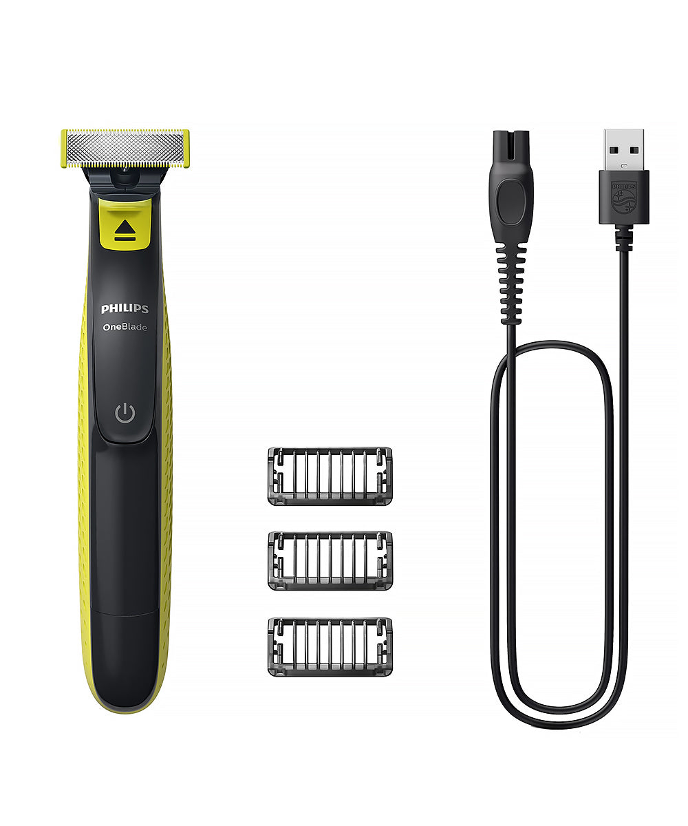 مجموعة فيليبس OneBlade للعناية بالوجه 3 في 1 للتشذيب والتحديد والحلاقة