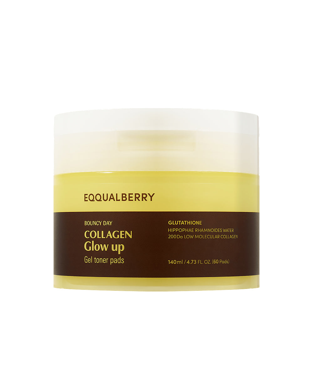 Eqqual Berry – Collagen Glow Up Gel Toner Pads (60 Pads)