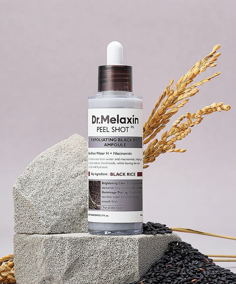 Dr. Melaxin – Peel Shot Exfoliating Black Rice Ampoule